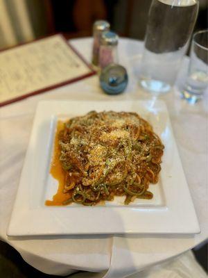 Spaghetti Carne Green Linguine Salsa Carne