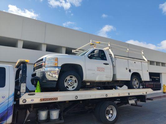 Towing 2500 off the fwy