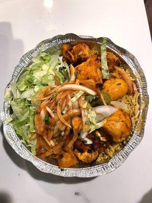 Chicken Bihari Kabob Platter