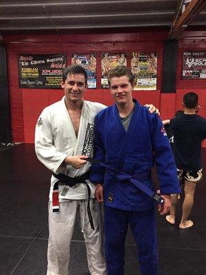 Ryan Grandon is North County MMA's  Head Brazilian Jiu Jitsu Instructor. He is a black belt under Jeff Clark (a Roy Harris black belt).