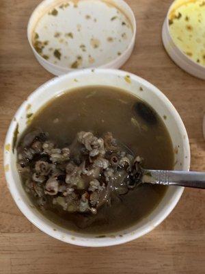 Mushroom rice soup