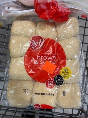 Brown & serve rolls