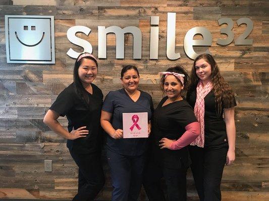 Smile 32 fights for cancer awareness month !