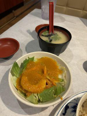 House Salad and Miso Soup