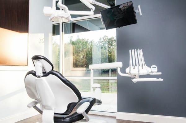 Yes, this really is a treatment room! Offering sedation for those with dental fear.