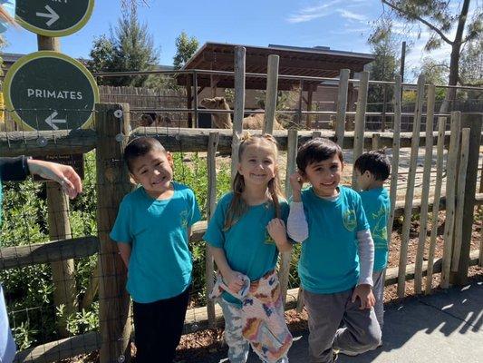 Primary students got to also see a camel on their Santa Ana Zoo field trip.