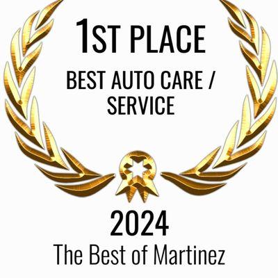 Voted best Auto Care service in Martinez