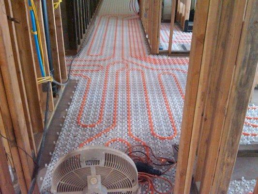 Custom Radiant floor heating