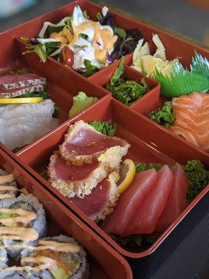 Sashimi bento box