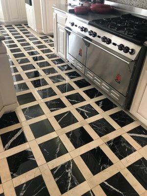 33 year old marble kitchen floor looking better than new.