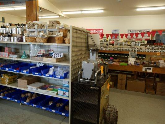 Ceramic supply store downstairs. Ask about sales and specials.