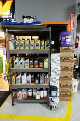 We Carry Mobile1 Oil and OEM Transmission Fluids!!