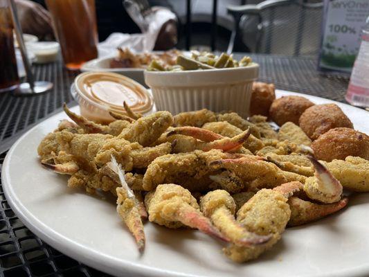 Fried crab fingers