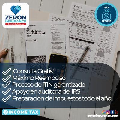 Llega una Temporada muy Importante!  LOS IMPUESTOS (INCOME TAX)