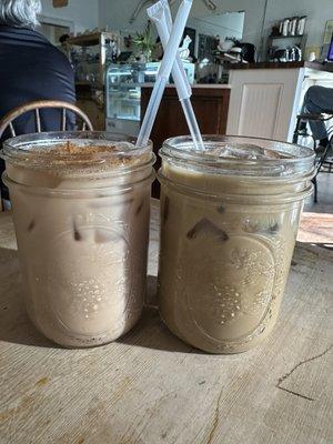 Chai Tea Latte and Iced Latte