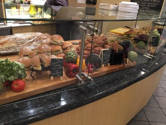 The deli sandwich station offers multiple daily special selections that would keep you coming back for more!