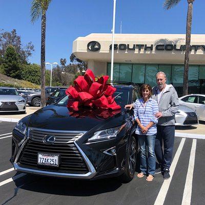 Michael Irkhin was so thrilled to see Mrs. Llewellyn's happy face when she saw her present, a brand new Lexus RX350! So fab!