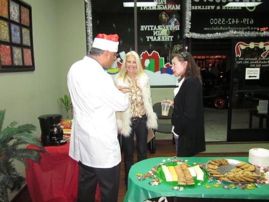 Dr. B Christmas party. Open to the public for free consultations, treats and drinks. Botox, Laser Hair Removal, Hormone Therapy