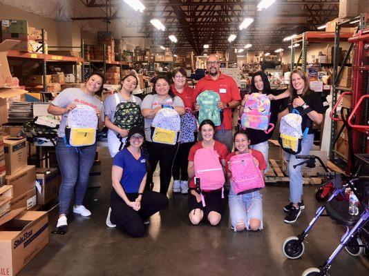 Agency Volunteer Day at Share of Vancouver School Supply Drive.