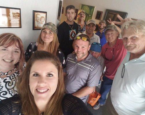 The whole Steve's Windows and Doors team going on a factory tour at BHI Tampa. Only Eric not pictured as he's always the one still working!