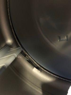 Damaged dryer drum