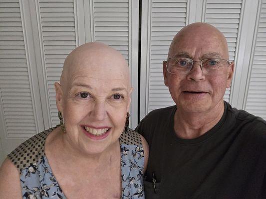 My happy "after look"  with the companion who captured some great photos of my Old Line Barbershop experience.