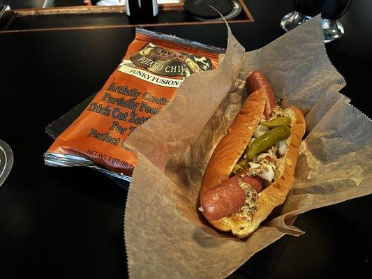 Chicago-style hot dog