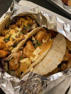 Shrimp tacos are fire!!!