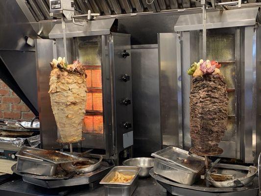 Beef Shawarma and Chicken Shawarma