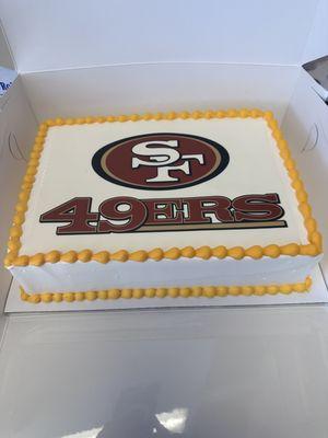 49ers cake