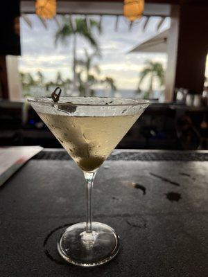 Yummy dirty martini!