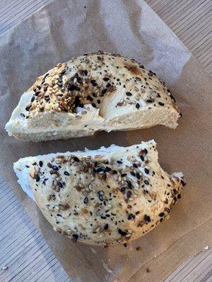 Everything bagel + cream cheese