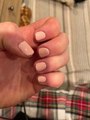 Nails on first day