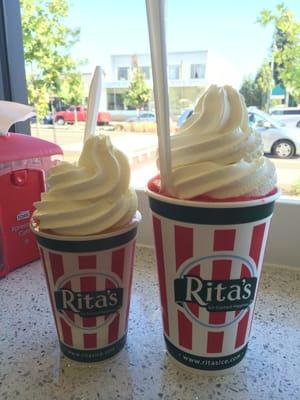 Regular and large gelati.