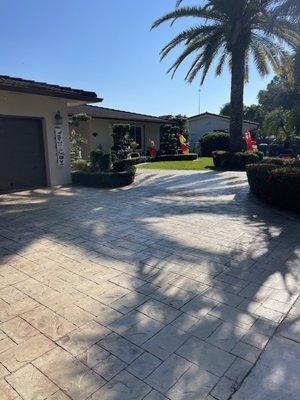 Stamped concrete beautiful finish