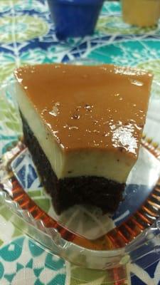 Choco Flan: A layer of caramel custard on top of a layer of chocolate cake