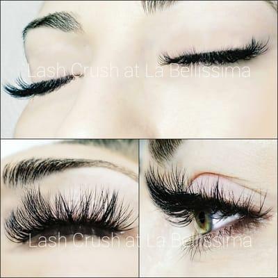 Stunning Russian volume eyelash extensions