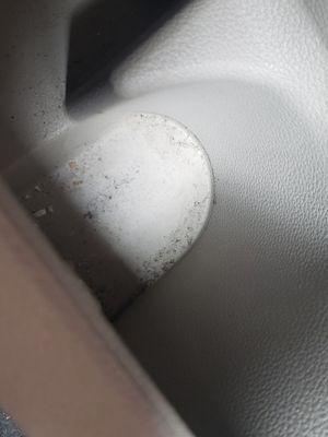 Dirty cup holder, months of dirt.