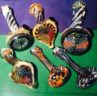 New heady glass spoons