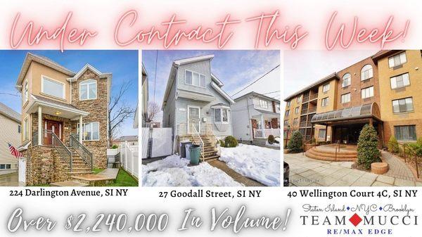 Over $2,240,000 Under Contract In 1 Week ... Staten Island Real Estate!!