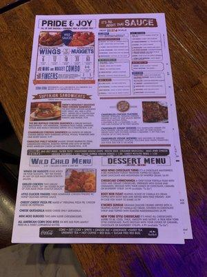 Front menu