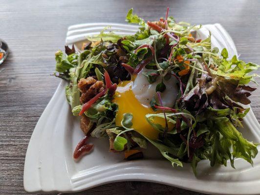 Avocado toast with poached egg add-on