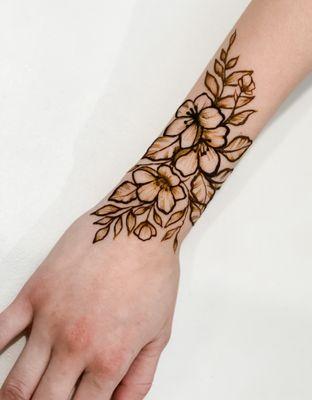 Flower Henna art