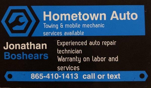 Hometown Auto Mobile Mechanic & Towing