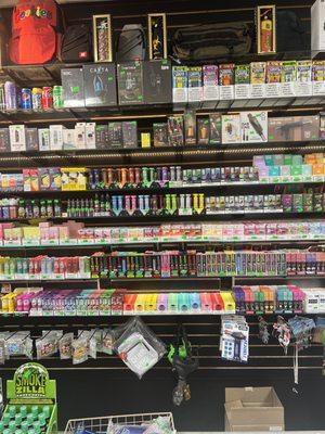 Full line of vapes . Every brand every flavor .