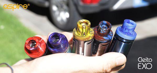 We stock a huge selection of tanks and drip tips from the highest-quality brands.