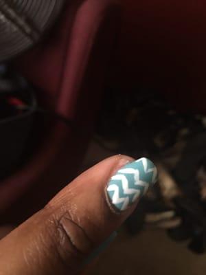 Horrible design and look at the sides. Artificial nail tip is too small