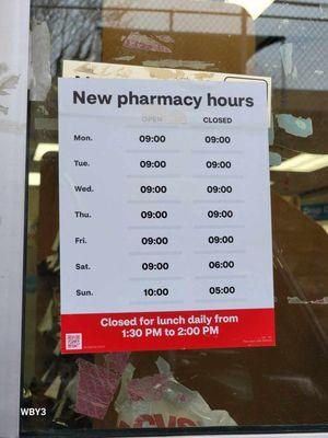 Pharmacy hours