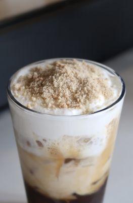 Canelitas shaken espresso with brown sugar cold foam