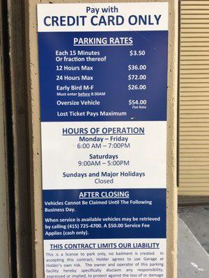 Parking Rates!